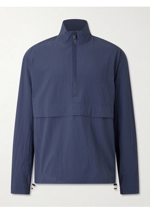 ON - Courtside Textured-Shell Half-Zip Jacket - Men - Blue - S