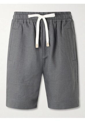 Eleventy - Straight-Leg Linen Shorts - Men - Gray - UK/US 30