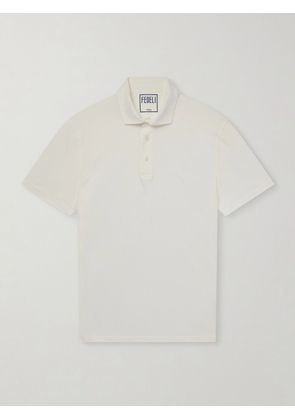 FEDELI - Cotton-Blend Jersey Polo Shirt - Men - White - IT 44