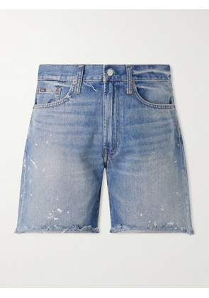 Polo Ralph Lauren - Wide-Leg Distressed Denim Shorts - Men - Blue - UK/US 30