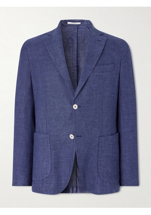 Eleventy - Stretch-Linen, Wool and Silk-Blend Suit Jacket - Men - Blue - IT 46