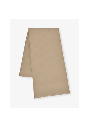 Womens Mulberry Tree Silk and Cotton-Blend Scarf