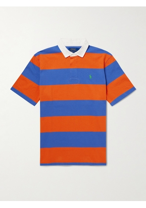 Polo Ralph Lauren - Striped Cotton-Jersey Polo Shirt - Men - Orange - XS