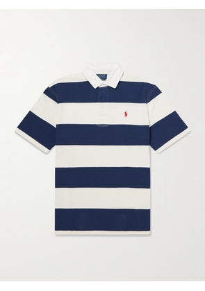 Polo Ralph Lauren - Striped Cotton-Jersey Polo Shirt - Men - Blue - XS