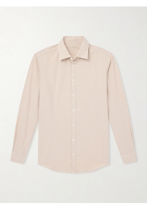 Massimo Alba - Genova Striped Cotton-Seersucker Shirt - Men - Pink - S