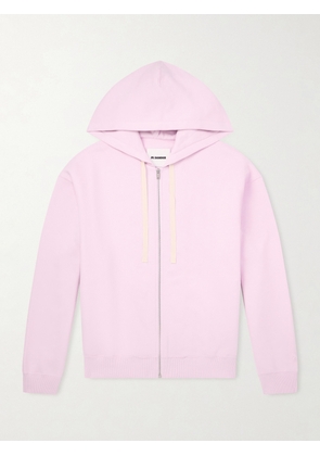 Jil Sander - Cotton-Jersey Zip-Up Hoodie - Men - Pink - S