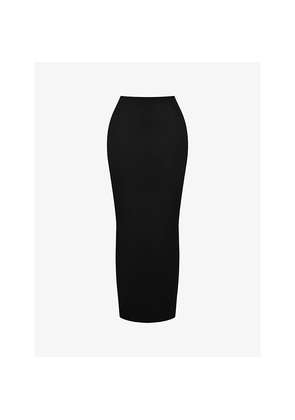 Womens House of CB Hart Twill-Weave Stretch-Cotton Maxi Skirt