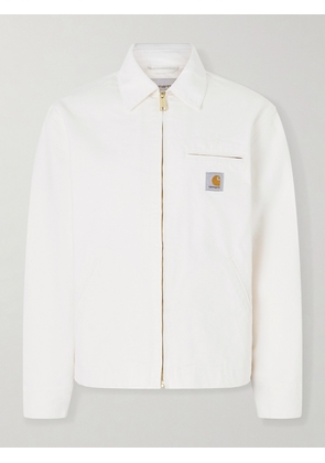 Carhartt WIP - Detroit Corduroy-Trimmed Organic Cotton-Canvas Jacket - Men - Neutrals - XS