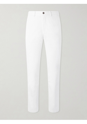 Mr P. - Samuel Straight-Leg Organic Cotton-Blend Twill Chinos - Men - White - 38/32