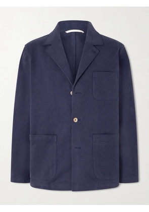 De Bonne Facture - Traveler Cotton-Twill Suit Jacket - Men - Blue - IT 46