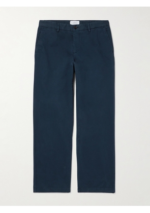 Mr P. - Straight-Leg Organic Cotton-Blend Chinos - Men - Blue - 36/32