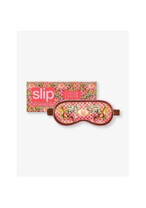 Womens Slip Cancer Graphic-Print Silk Eye Mask