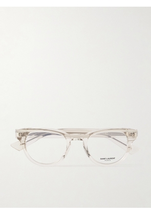 SAINT LAURENT - SL 876 Round-Frame Acetate Optical Glasses - Men - Neutrals