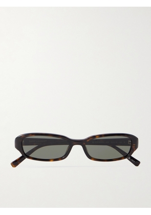 SAINT LAURENT - Panthos Oval-Frame Tortoiseshell Acetate Sunglasses - Men - Tortoiseshell