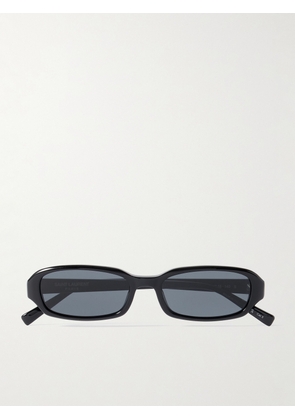 SAINT LAURENT - Erin Oval-Frame Acetate Sunglasses - Men - Black