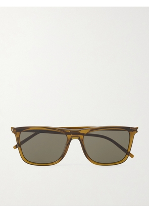 SAINT LAURENT - Square-Frame Acetate Sunglasses - Men - Green