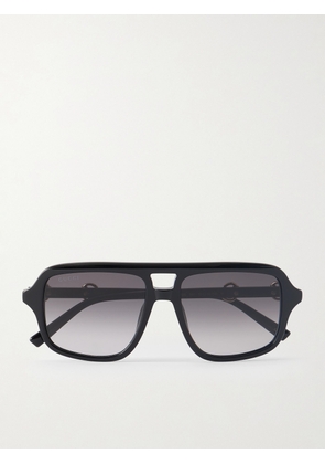 Gucci - Aviator-Style Horsebit-Embellished Acetate Sunglasses - Men - Black