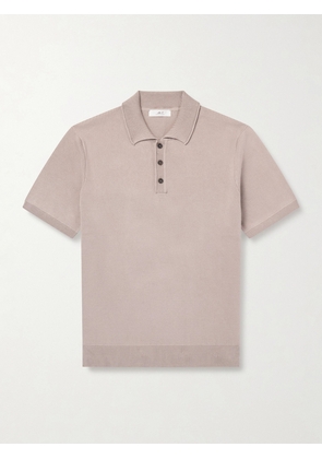 Mr P. - Milano Cotton Polo Shirt - Men - Neutrals - XS