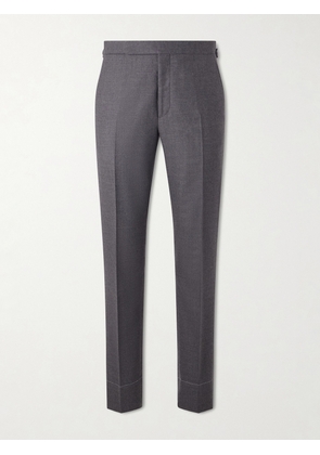 Ralph Lauren Purple Label - Gregory Straight-Leg Wool-Flannel Trousers - Men - Gray - UK/US 30