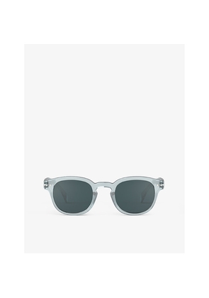 Womens Izipizi #C Square-Framed Frozen Blue Sunglasses