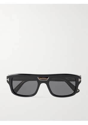 TOM FORD - Navigator Aviator-Style Acetate Sunglasses - Men - Black