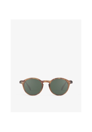 Womens Izipizi #D Round-Framed Havane Sunglasses