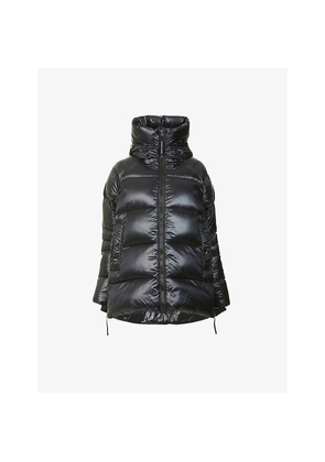 Womens Canada Goose Cypress Funnel-Neck Shell-Down Jacket