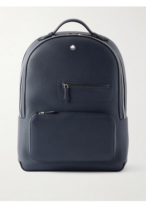 Montblanc - Companion Full-Grain Leather Backpack - Men - Blue