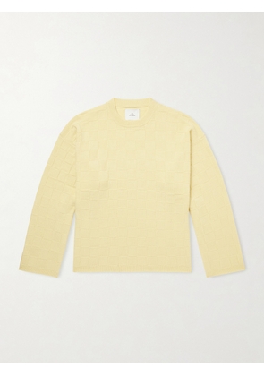 The Elder Statesman - Culver Checked Cashmere Sweater - Men - Yellow - S