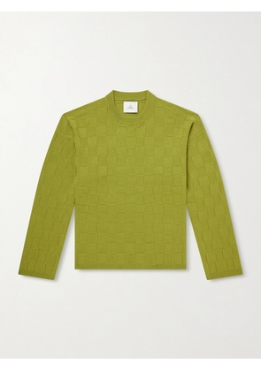 The Elder Statesman - Culver Checked Cashmere Sweater - Men - Green - S