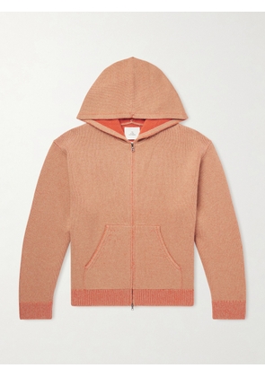 The Elder Statesman - Canyon Cashmere Zip-Up Hoodie - Men - Orange - S