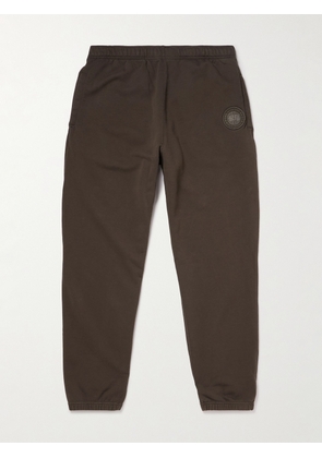 Canada Goose - Rove Logo-Appliquéd Cotton-Jersey Sweatpants - Men - Brown - XS