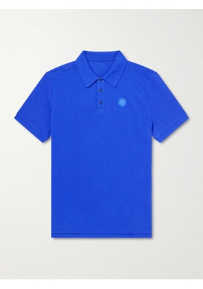 Canada Goose - Beckley Logo-Appliquéd Paneled Cotton-Piqué Polo Shirt - Men - Blue - S