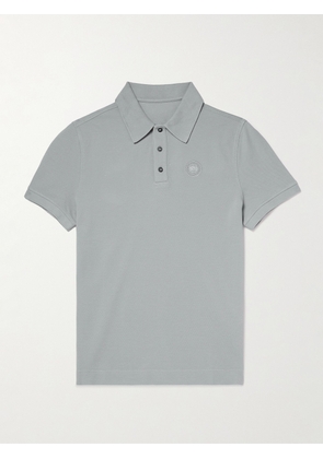 Canada Goose - Beckley Logo-Appliquéd Paneled Cotton-Piqué Polo Shirt - Men - Gray - S