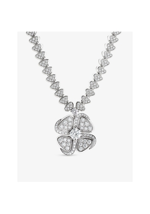 Bvlgari Fiorever 18ct White-Gold and 4.95ct Brilliant-Cut Diamond Necklace