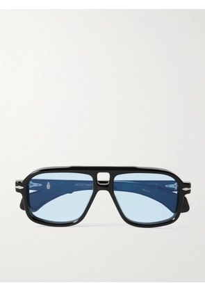 Jacques Marie Mage - Elkhart Aviator-Style Acetate Sunglasses - Men - Black