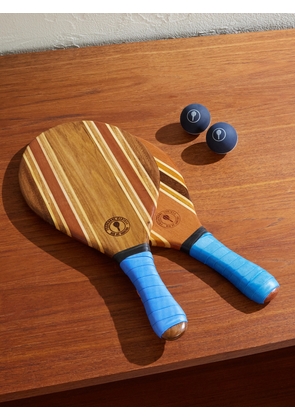 Frescobol Carioca - Leblon Wooden Beach Bat and Ball Set - Men - Blue