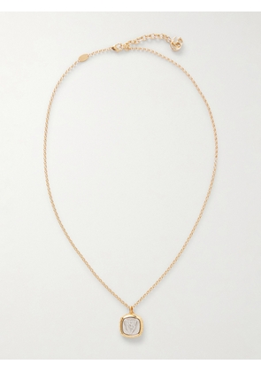 Gucci - Crest Gold- and Silver-Tone Pendant Necklace - Men - Gold
