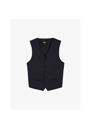 Mens The Kooples Tailored V-Neck Wool Waistcoat