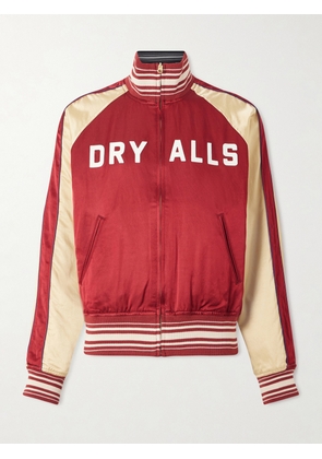 Human Made - Reversible Logo-Appliquéd Cotton-Blend Satin Bomber Jacket - Men - Red - S