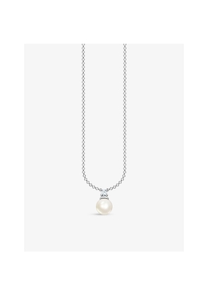 Womens Thomas Sabo Pearl Sterling Silver Chain Necklace