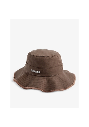Womens Jacquemus Le Bob Artichaut Logo-Print Cotton Bucket Hat