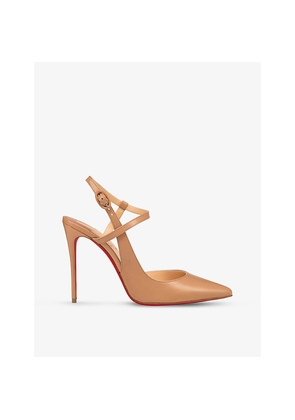 Womens Christian Louboutin Jenlove 100 Leather Heeled Pumps
