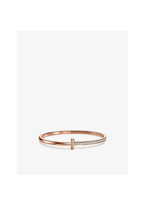 Tiffany & Co T1 Narrow 18ct Rose Gold and Diamond Bracelet
