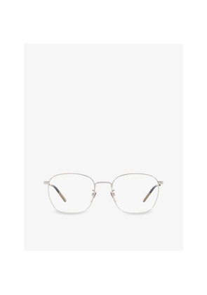 Womens Gucci Gg0681O Rectangle-Frame Metal Optical Glasses