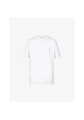 Mens Carhartt WIP Chase Brand-Embroidered Cotton-Jersey T-Shirt
