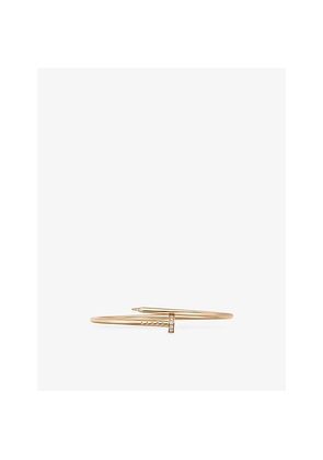 Mens Cartier Juste Un Clou Small 18ct Yellow-Gold and 0.18ct Brilliant-Cut Diamond Bangle