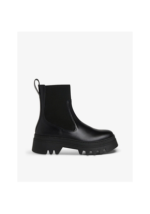 Womens Whistles Hatton Chunky-Soled Leather Chelsea Boots