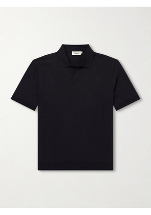 Altea - Pierre Lyocell and Cotton-Blend Polo Shirt - Men - Black - S