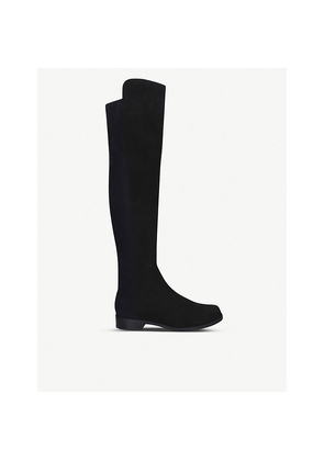 Womens Stuart Weitzman 5050 Suede Heeled Over-The-Knee Boots